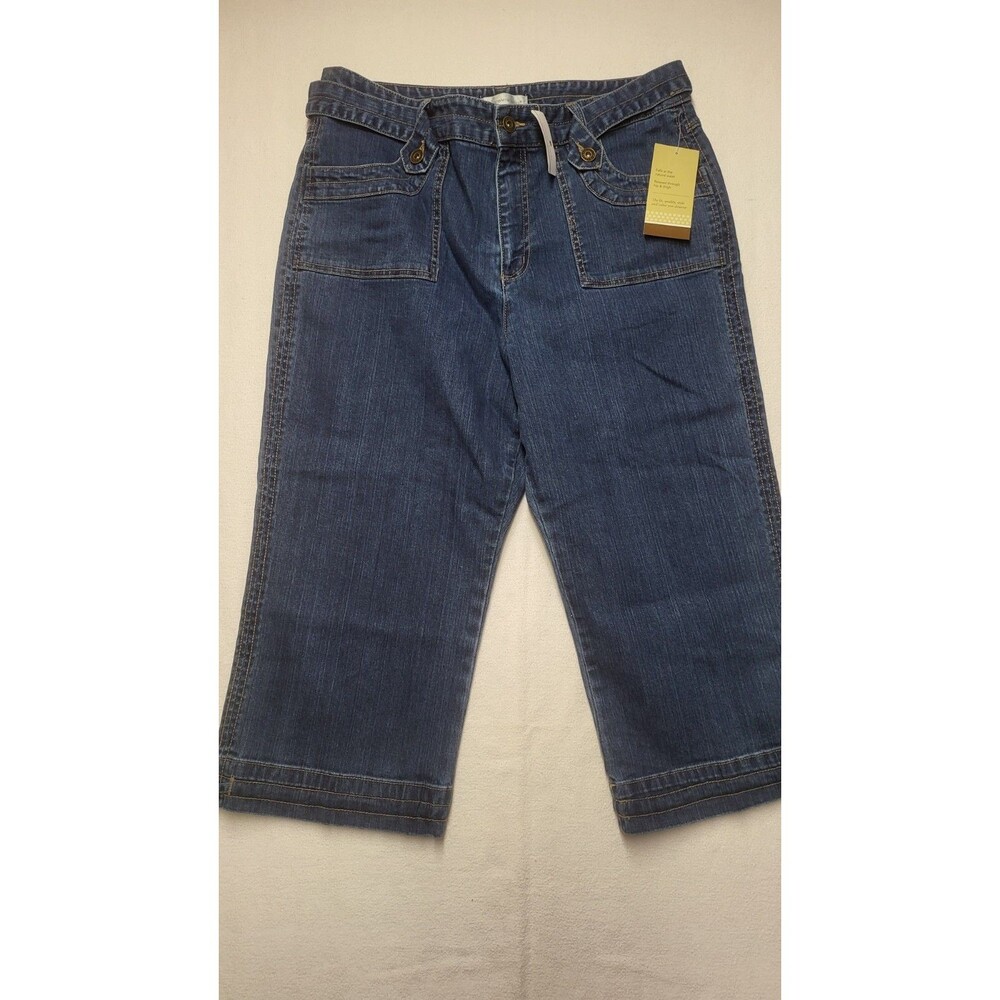 Christopher Banks Denim Capri Wide Leg Women's Size 14 NWT USA Seller